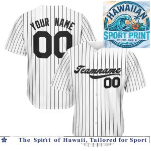 Custom Houston Pinstripe Baseball Jersey Stitched Name Number