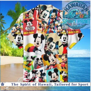 Cute Mickey Mouse Classic Disney Cartoon Hawaiian Shirt