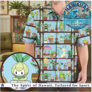 Cute Pokemon Plants Shelf Garden Tropical Hawaiian Shirt
