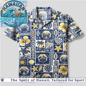 Cute Pug Tropical Beach Starfish Summer Hawaiian Shirt