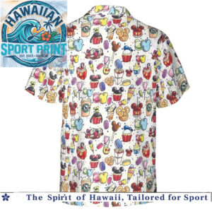 Cute Theme Park Snacks Mickey Treats Sweet Summer Hawaiian Shirt