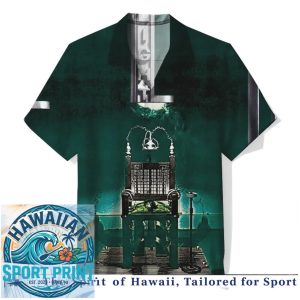 Dark Gothic Electric Chair Artistic Horror Tropical Hawaiian Shirt