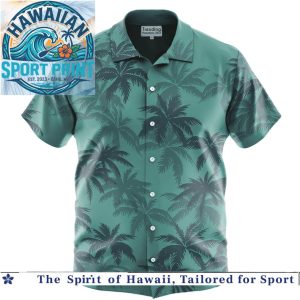 Dark Palm Tree Tropical Night Summer Vacation Hawaiian Shirt