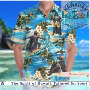 Darth Vader Beach Vacation Tropical Surfing Star Wars Hawaiian Shirt