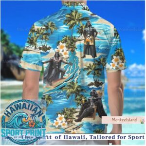 Darth Vader Beach Vacation Tropical Surfing Star Wars Hawaiian Shirt