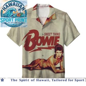 David Bowie Ziggy Stardust Glam Rock Legend Hawaiian Shirt