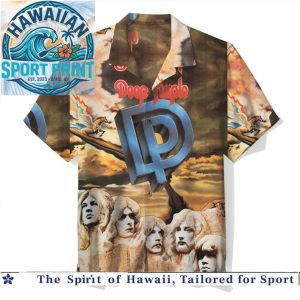 Deep Purple In Rock Vintage Band Album Art Hawaiian Shirt