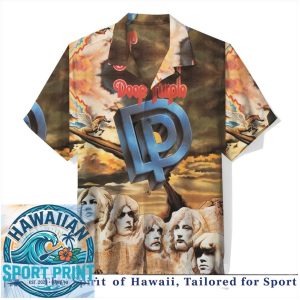Deep Purple In Rock Vintage Band Album Art Hawaiian Shirt