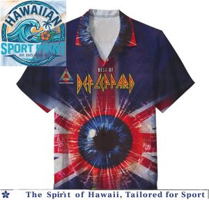 Def Leppard Rock Band Tour Album Cover Vintage Hawaiian Shirt