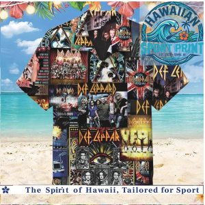 Def Leppard Rock Band Vintage Tour Collage Shirt