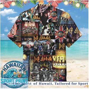 Def Leppard Rock Band Vintage Tour Collage Shirt