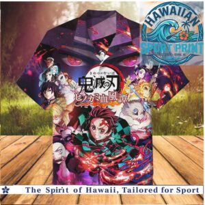 Demon Slayer Kimetsu no Yaiba Anime Characters Japanese Hawaiian Shirt