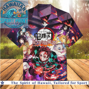 Demon Slayer Kimetsu no Yaiba Anime Characters Japanese Hawaiian Shirt