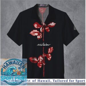 Depeche Mode Violator Rose Gothic Music Band Hawaiian Shirt