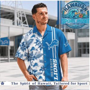 Detroit Lions Football Tropical Summer Hawaiian Shirt Beach