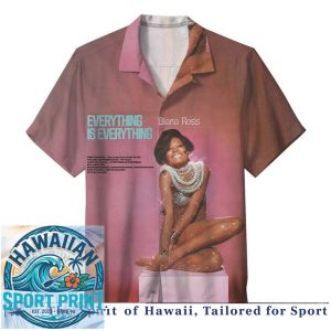 Diana Ross Everything Is Everything Vintage Motown Music Aloha Shirt