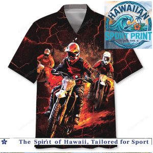 Dirt Bike Motorcycle Motocross Racing Extreme Sport Hawaiian Shirt