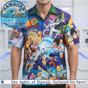 Dragon Ball Z 40th Anniversary Anime Characters Epic Battle Hawaiian Shirt