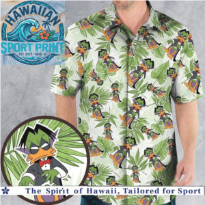 Duck Dodgers Daffy Duck Space Cartoon Tropical Summer Hawaiian Shirt