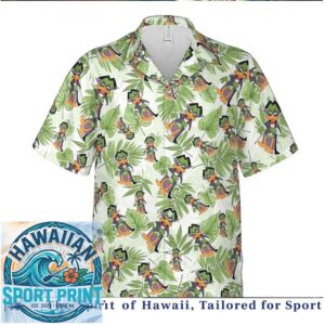 Duck Dodgers Daffy Duck Space Cartoon Tropical Summer Hawaiian Shirt