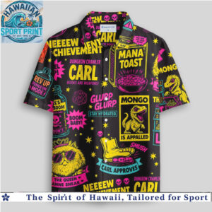 Dungeon Crawler Carl LitRPG Mana Toast Neon Dungeon Crawler Hawaiian Shirt