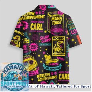 Dungeon Crawler Carl LitRPG Mana Toast Neon Dungeon Crawler Hawaiian Shirt