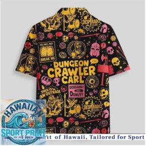 Dungeon Crawler Carl RPG Fantasy Book Tropical Hawaiian Shirt