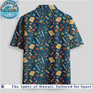 Dungeons and Dragons RPG Fantasy Dice Loot Table Hawaiian Shirt