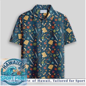 Dungeons and Dragons RPG Fantasy Dice Loot Table Hawaiian Shirt