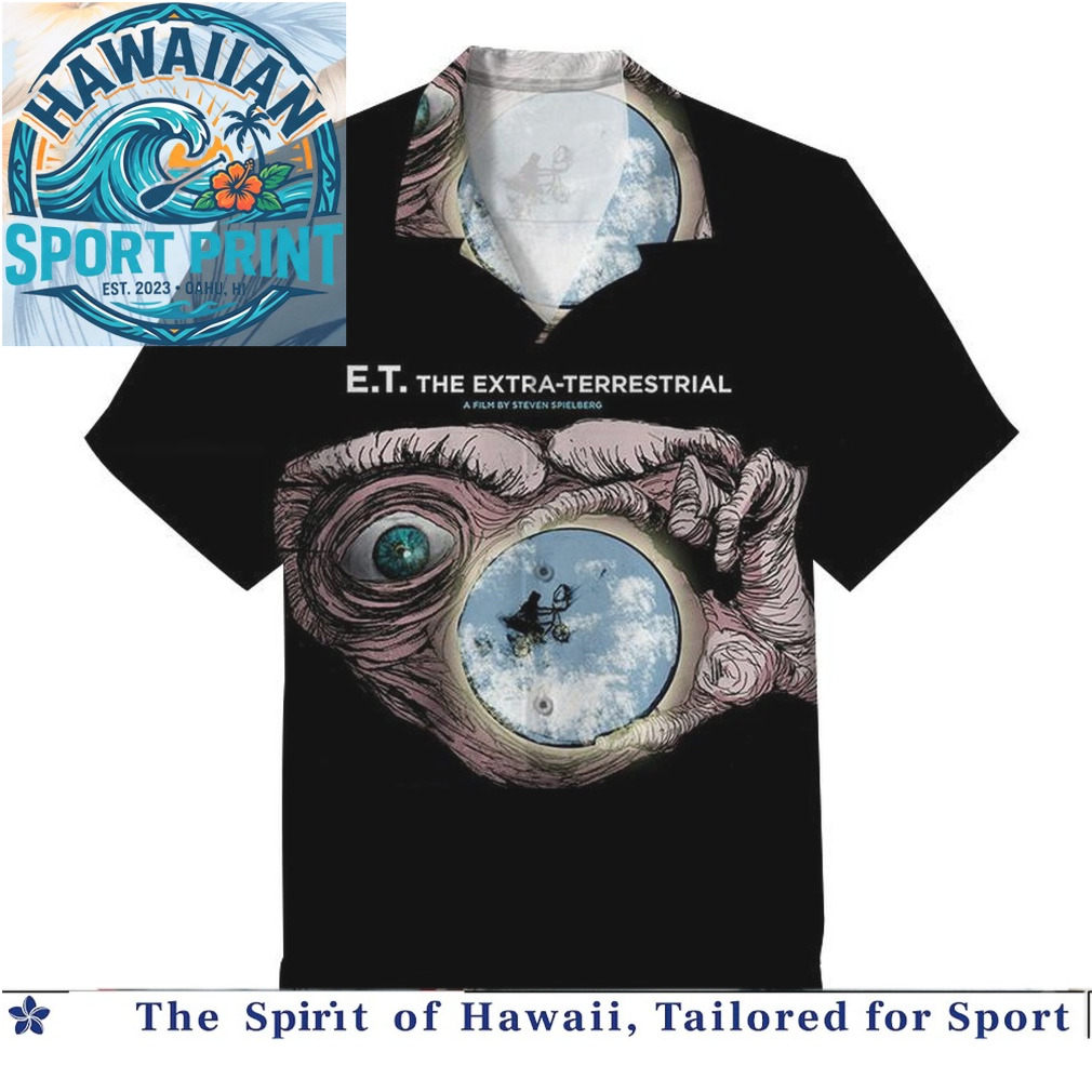 ET The Extra Terrestrial Sci Fi Movie Retro Hawaiian Shirt ET The Extra Terrestrial Sci Fi Movie Retro Hawaiian Shirt