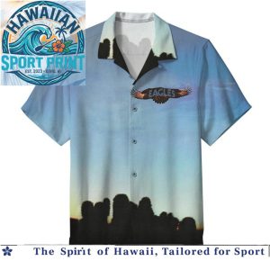 Eagles Rock Band Hotel California Desert Sunset Hawaiian Shirt