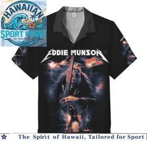 Eddie Munson The Banished Stranger Things Metal Hawaiian Shirt