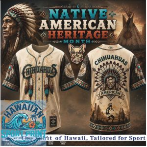 El Paso Chihuahuas Native American Heritage Month Baseball Jersey