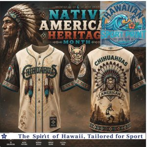 El Paso Chihuahuas Native American Heritage Month Baseball Jersey
