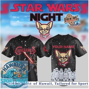 El Paso Chihuahuas Star Wars Night Darth Vader Baseball Jersey