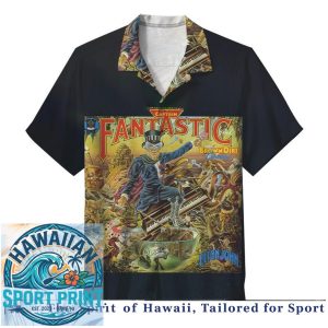 Elton John Classic Pop Rock Legend Retro Album Art Aloha Shirt