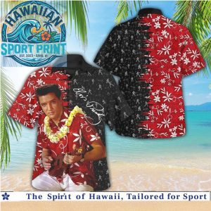 Elvis Presley Hawaiian Guitar Serenade Tropical Island Summer Hawaiian Shirt