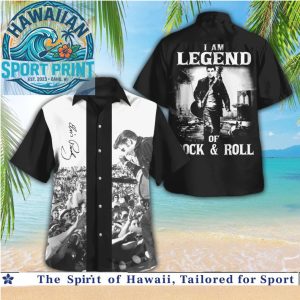 Elvis Presley I Am Legend Rock And Roll Concert Hawaiian Shirt