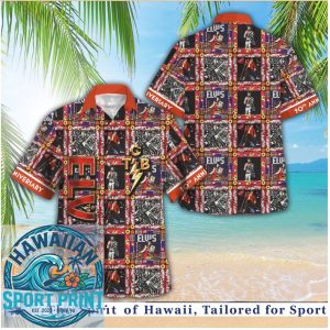 Elvis Presley TCB Lightning Bolt Rocker Aloha Hawaiian Shirt