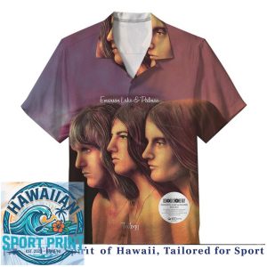 Emerson Lake Palmer Prog Rock Band Trilogy Album Art Hawaiian Shirt