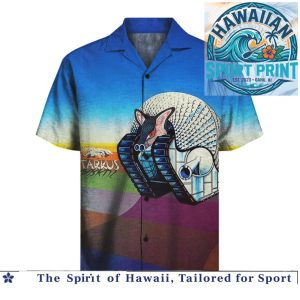 Emerson Lake and Palmer Tarkus Armadillo Tank Prog Rock Music Hawaiian Shirt