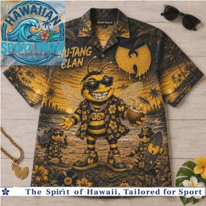 Wu Tang Clan Killer Bee Hip Hop Tropical Summer Hawaiian Shirt