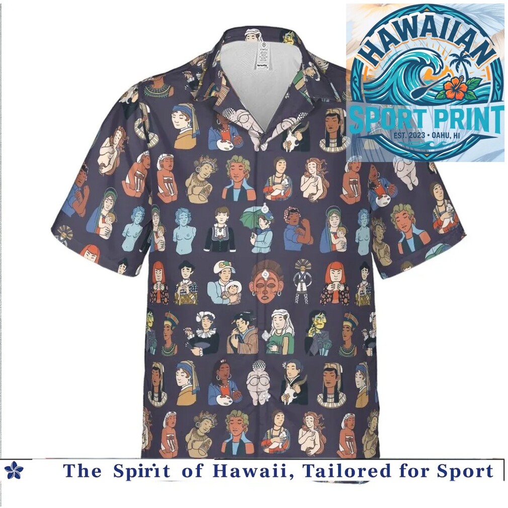 Famous Classical Art Masterpieces Historical Portraits Hawaiian Shirt Famous Classical Art Masterpieces Historical Portraits Hawaiian Shirt