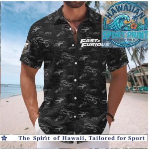 Fast and Furious 25 Years Saga Cast Cars Tropical Summer Hawaiian Shirt Beach