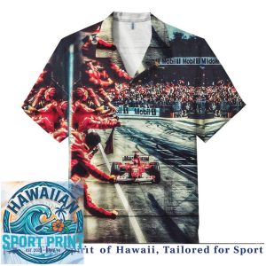 Ferrari Racing Team Grand Prix Speed Fan Sport Hawaiian Shirt