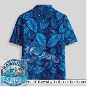Firefly Serenity Spaceship Tropical Blue Leaf Aloha Hawaiian Shirt