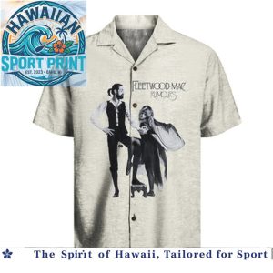 Fleetwood Mac Rumours Album Cover Classic Rock Music Hawaiian Shirt