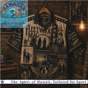 Fleetwood Mac Vintage Music Band Retro Aloha Hawaiian Shirt