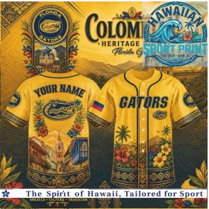 Florida Gators Colombian Heritage Night Baseball Jersey