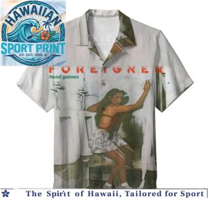 Foreigner Head Games Inside Information Classic Rock Aloha Shirt